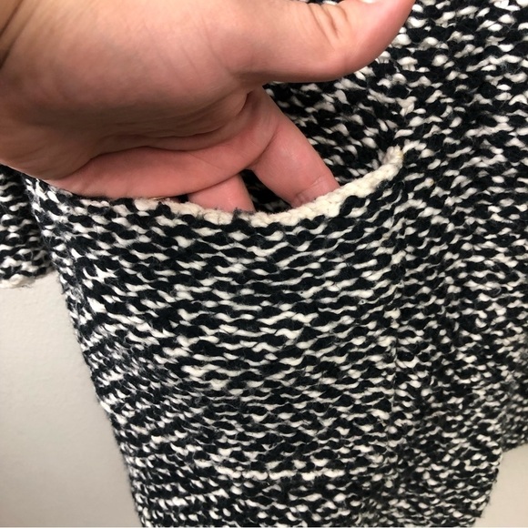 Eileen Fisher Black and White knit snap front jacket sweater size: XL - Picture 7 of 16